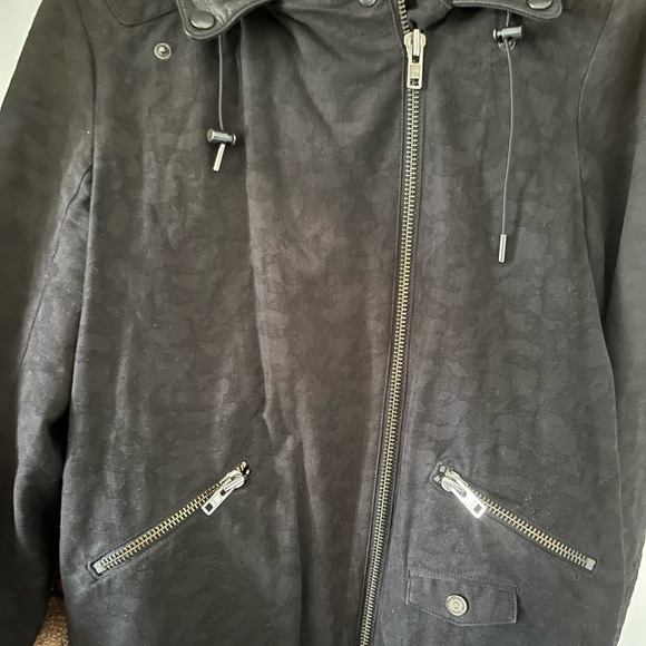 The Kooples Biker/Motorcycle Black Jacket - Picture 4 of 8